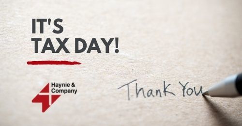 It's Tax Day Notecard | Haynie & Company
