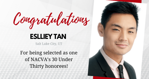 Congratulations Eslliey Tan, NACVA 30 Under Thirty honoree with a professional portrait.