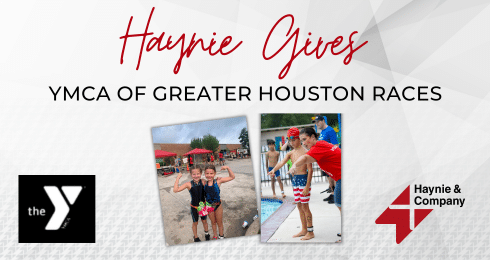 Haynie Gives YMCA of Greater Houston Races with two children enjoying activities.