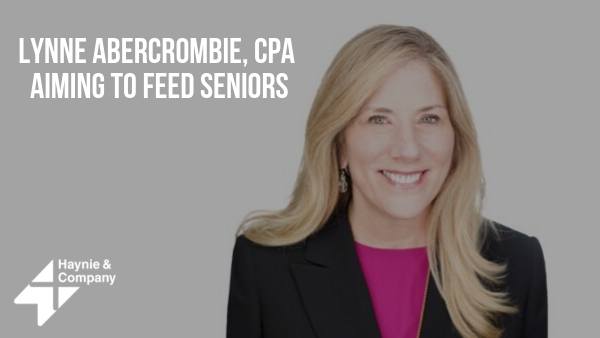 Lynne Abercrombie, CPA, supporting senior nutrition initiatives at Haynie.