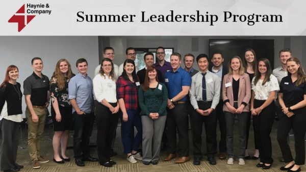 Group of participants in the Haynie Summer Leadership Program.
