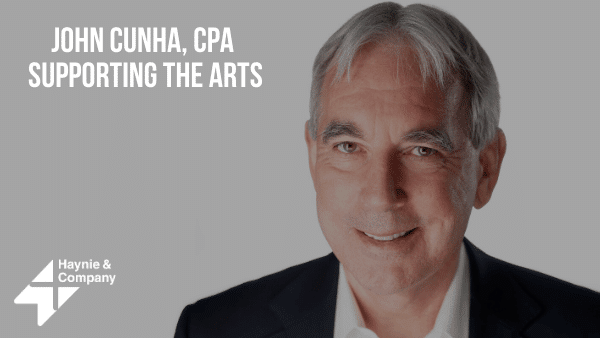John Cunha, CPA, supporting the arts with Haynie.
