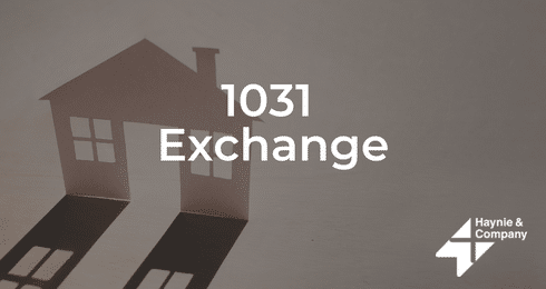 1031 Exchange text with house silhouette and Haynie logo.