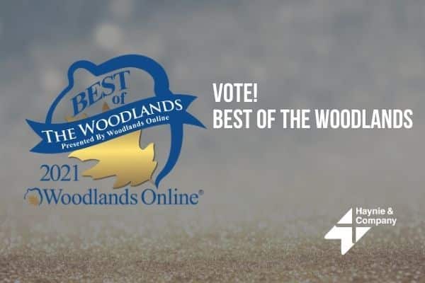 Vote for Best of The Woodlands 2021, presented by Woodlands Online and Haynie.